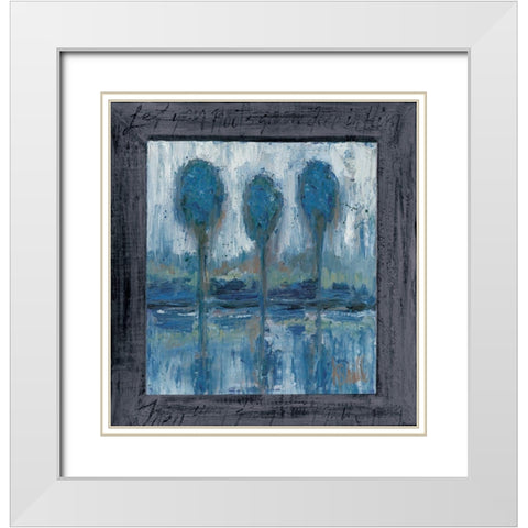 Let Your Roots Grow Deep White Modern Wood Framed Art Print with Double Matting by Sherrill, Kate