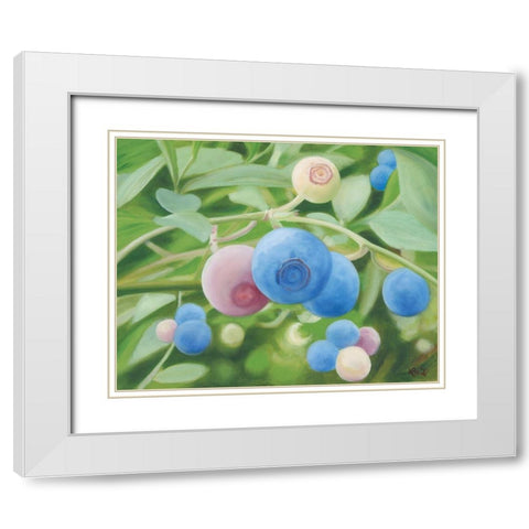 Summer Harvest White Modern Wood Framed Art Print with Double Matting by Sherrill, Kate