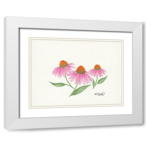 Dancing in the Breeze White Modern Wood Framed Art Print with Double Matting by Sherrill, Kate