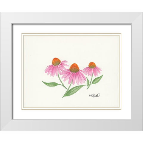 Dancing in the Breeze White Modern Wood Framed Art Print with Double Matting by Sherrill, Kate