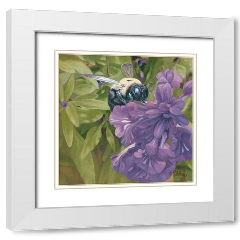 A Regal Throne White Modern Wood Framed Art Print with Double Matting by Sherrill, Kate