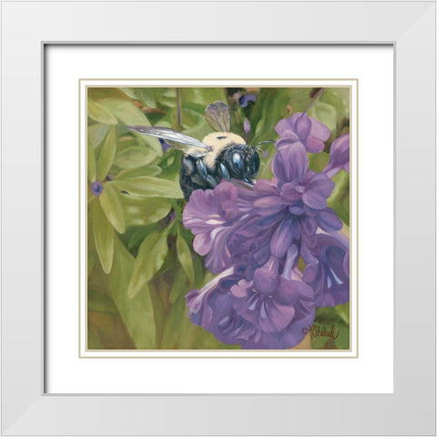 A Regal Throne White Modern Wood Framed Art Print with Double Matting by Sherrill, Kate