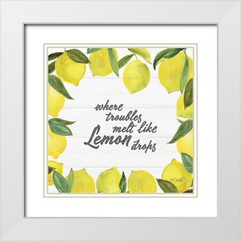 Where Troubles Melt     White Modern Wood Framed Art Print with Double Matting by Sherrill, Kate