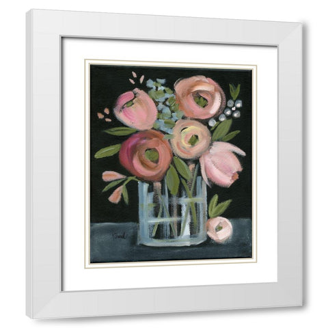 Bountiful Bouquet White Modern Wood Framed Art Print with Double Matting by Sherrill, Kate