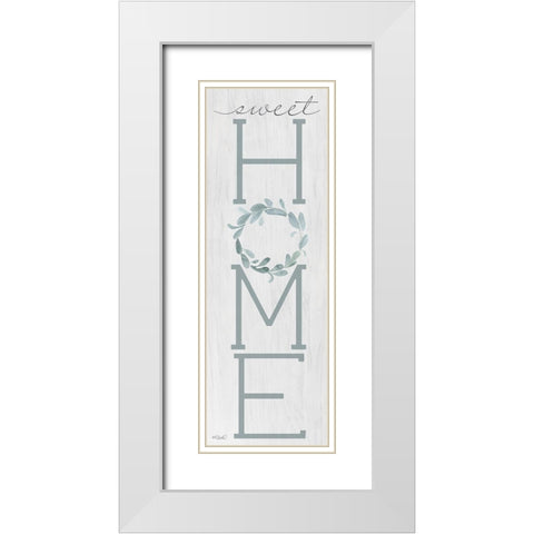 Sweet Home White Modern Wood Framed Art Print with Double Matting by Sherrill, Kate