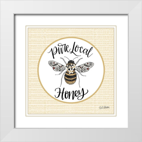 Pure Local Honey White Modern Wood Framed Art Print with Double Matting by Larson, Lisa