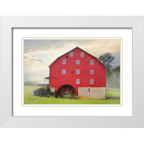 Willow Grove Mill White Modern Wood Framed Art Print with Double Matting by Deiter, Lori