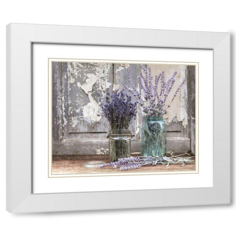 Abundance of Beauty White Modern Wood Framed Art Print with Double Matting by Deiter, Lori