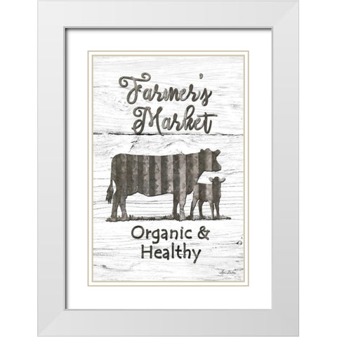 Farmers Market White Modern Wood Framed Art Print with Double Matting by Deiter, Lori