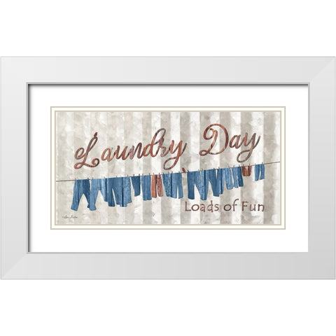Laundry Day White Modern Wood Framed Art Print with Double Matting by Deiter, Lori