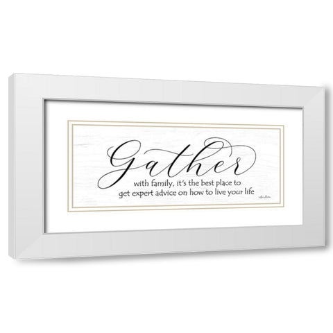 Expert Advice White Modern Wood Framed Art Print with Double Matting by Deiter, Lori