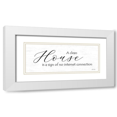 A Clean House White Modern Wood Framed Art Print with Double Matting by Deiter, Lori