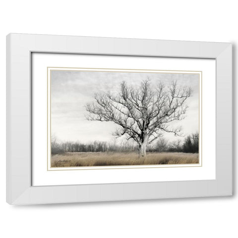 Earth and Sky White Modern Wood Framed Art Print with Double Matting by Deiter, Lori