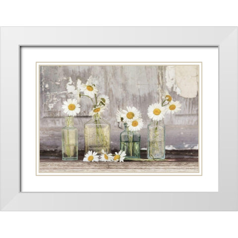 He Loves Me White Modern Wood Framed Art Print with Double Matting by Deiter, Lori