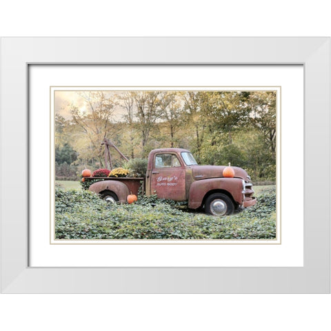 My Wife Borrowed the Truck White Modern Wood Framed Art Print with Double Matting by Deiter, Lori
