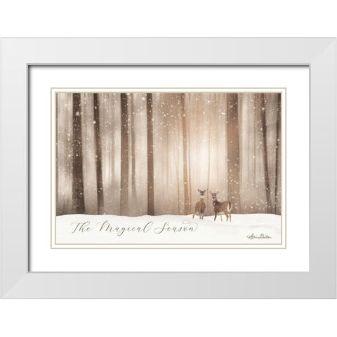 The Magical Season White Modern Wood Framed Art Print with Double Matting by Deiter, Lori