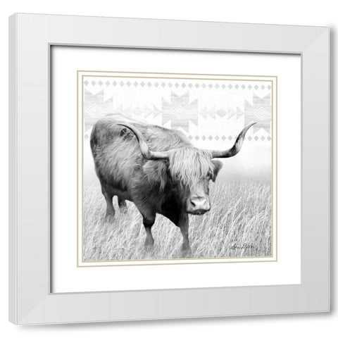 I Want a Nose Ring White Modern Wood Framed Art Print with Double Matting by Deiter, Lori