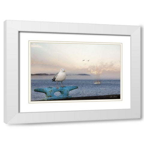 Eastport Dockmaster White Modern Wood Framed Art Print with Double Matting by Deiter, Lori