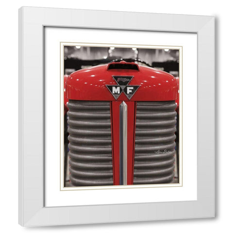 Tractor Close UP MF   White Modern Wood Framed Art Print with Double Matting by Deiter, Lori