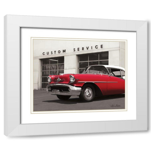 Custom Service White Modern Wood Framed Art Print with Double Matting by Deiter, Lori