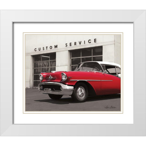 Custom Service White Modern Wood Framed Art Print with Double Matting by Deiter, Lori
