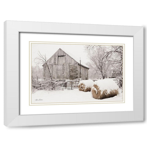 Dinner Rolls White Modern Wood Framed Art Print with Double Matting by Deiter, Lori