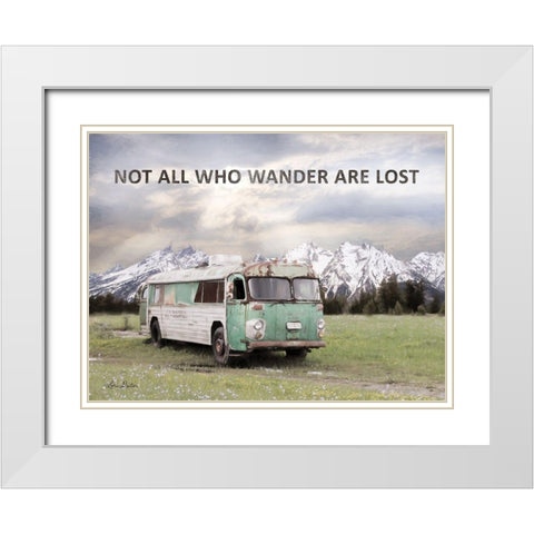 Camping in Style White Modern Wood Framed Art Print with Double Matting by Deiter, Lori