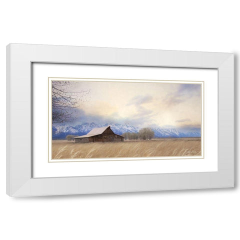 Faith to Move Mountains White Modern Wood Framed Art Print with Double Matting by Deiter, Lori