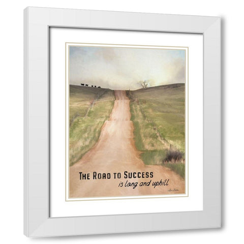 Road to Success White Modern Wood Framed Art Print with Double Matting by Deiter, Lori