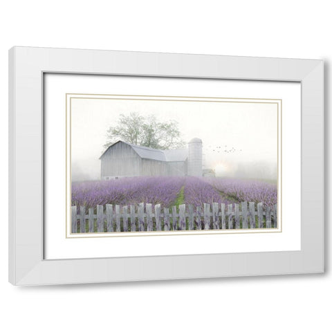 Summer Blessings White Modern Wood Framed Art Print with Double Matting by Deiter, Lori