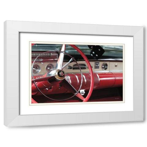 1955 Buick Supra White Modern Wood Framed Art Print with Double Matting by Deiter, Lori