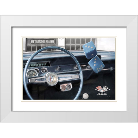 Shes Real Fine White Modern Wood Framed Art Print with Double Matting by Deiter, Lori