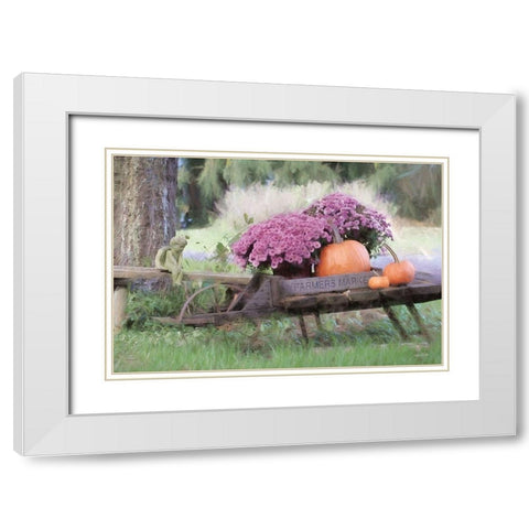 Fall Display White Modern Wood Framed Art Print with Double Matting by Deiter, Lori