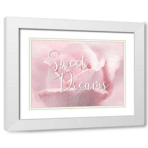 Sweet Dreams White Modern Wood Framed Art Print with Double Matting by Deiter, Lori