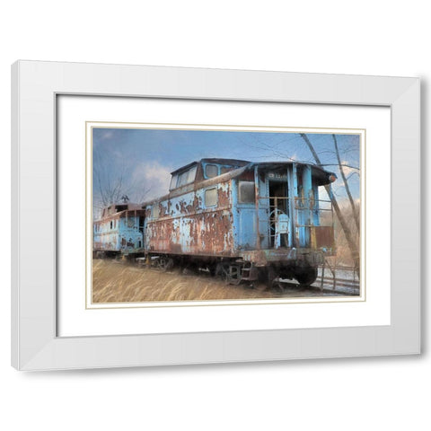 The Dalmatia Run White Modern Wood Framed Art Print with Double Matting by Deiter, Lori