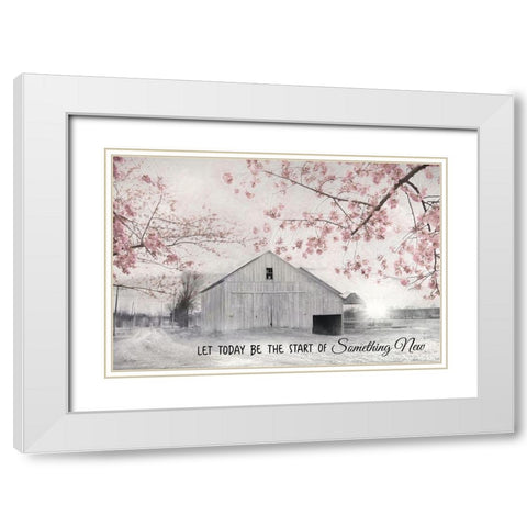 Something New White Modern Wood Framed Art Print with Double Matting by Deiter, Lori