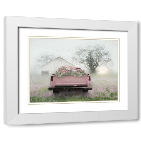 Enjoy the Simple Pleasures White Modern Wood Framed Art Print with Double Matting by Deiter, Lori