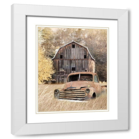 New Stuff Doesnt Have Character White Modern Wood Framed Art Print with Double Matting by Deiter, Lori