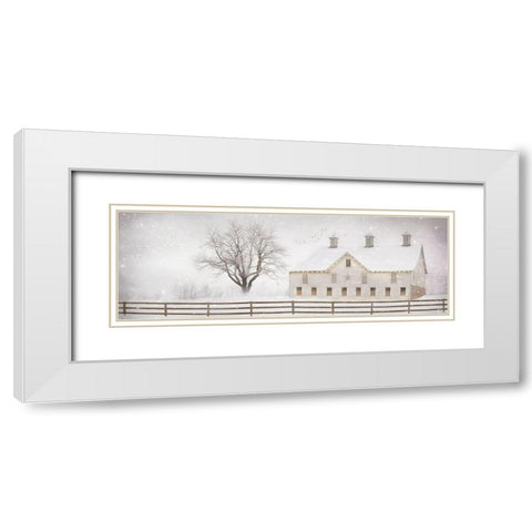Always Believe White Modern Wood Framed Art Print with Double Matting by Deiter, Lori