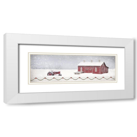 Enjoy Winter White Modern Wood Framed Art Print with Double Matting by Deiter, Lori