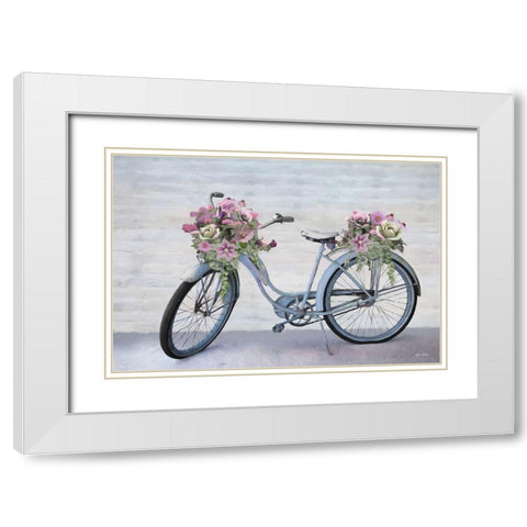 Keep Blooming     White Modern Wood Framed Art Print with Double Matting by Deiter, Lori