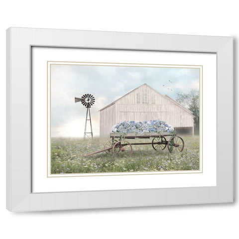 Unfolding Beauty      White Modern Wood Framed Art Print with Double Matting by Deiter, Lori