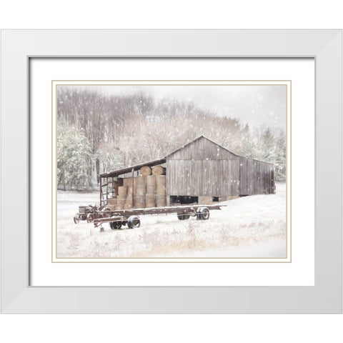 The Farmers Harvest White Modern Wood Framed Art Print with Double Matting by Deiter, Lori