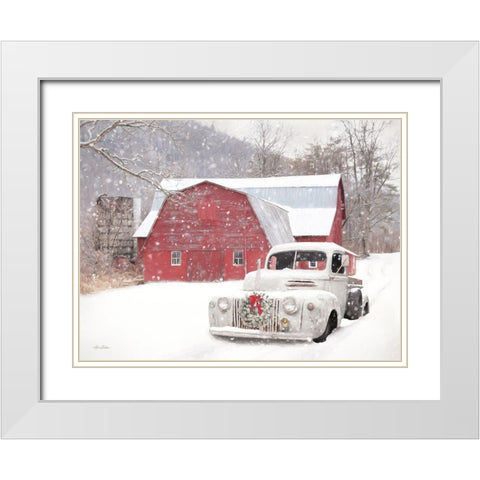 Take Me Home White Modern Wood Framed Art Print with Double Matting by Deiter, Lori