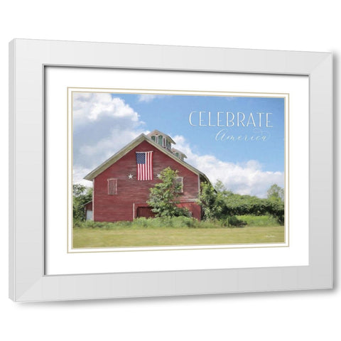 Celebrate America White Modern Wood Framed Art Print with Double Matting by Deiter, Lori