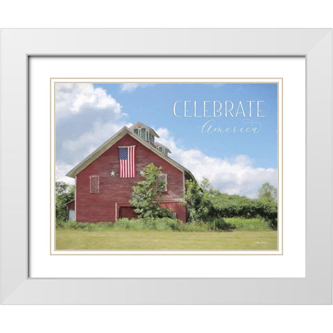 Celebrate America White Modern Wood Framed Art Print with Double Matting by Deiter, Lori