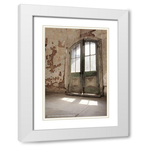 Window Shine    White Modern Wood Framed Art Print with Double Matting by Deiter, Lori