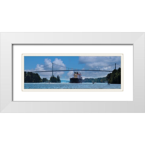 Rolling on the River White Modern Wood Framed Art Print with Double Matting by Deiter, Lori