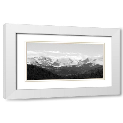 Estes Park Peaks   White Modern Wood Framed Art Print with Double Matting by Deiter, Lori