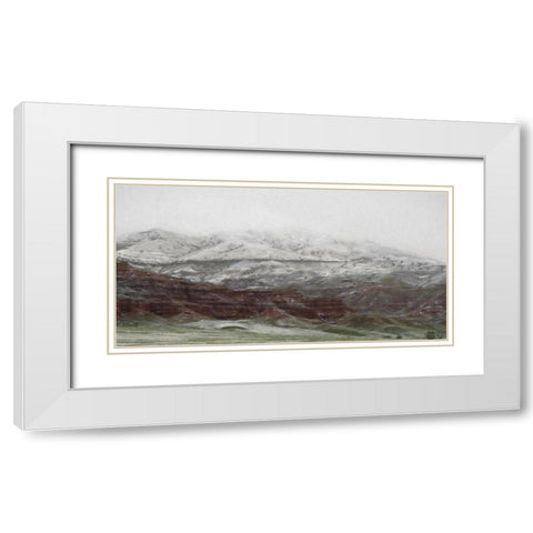 Hills of Wyoming I  White Modern Wood Framed Art Print with Double Matting by Deiter, Lori
